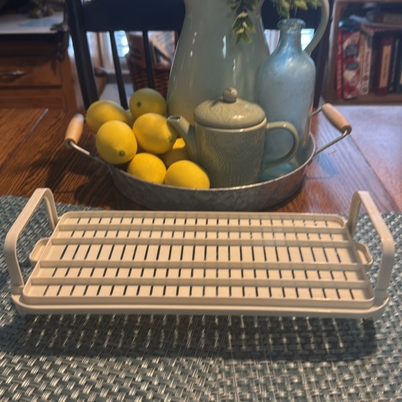 Vintage Tupperware Modular Mates Produce Manager 2 Way Tray Grid Rack Handles - Picture 3 of 5